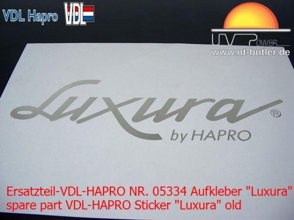 Ersatzteil-VDL-HAPRO NR. 05334 Aufkleber "Luxura" alt