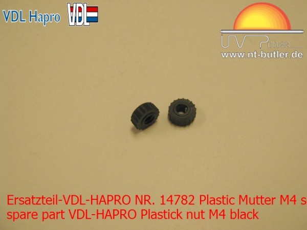 Ersatzteil-VDL-HAPRO NR. 14782 Plastic Mutter M4 schwarz
