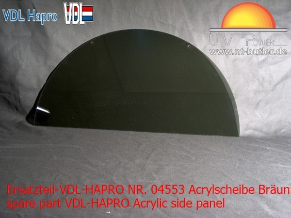 Ersatzteil-VDL-HAPRO NR. 04553 Acrylscheibe Bräunugstunnel