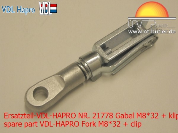 Ersatzteil-VDL-HAPRO NR. 21778 Gabel M8*32 + klip