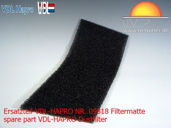 Ersatzteil-VDL-HAPRO NR. 09818 Filtermatte