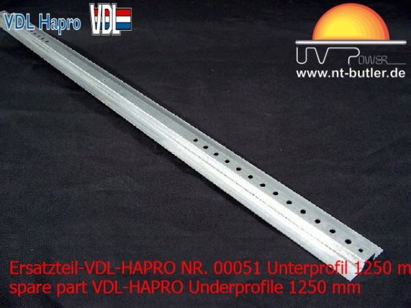 Ersatzteil-VDL-HAPRO NR. 00051 Unterprofil 1250 mm