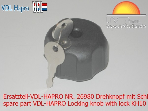 Ersatzteil-VDL-HAPRO NR. 26980 Drehknopf mit Schloß KH10