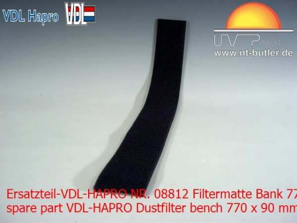 Ersatzteil-VDL-HAPRO NR. 08812 Filtermatte Bank 770 x 90 mm
