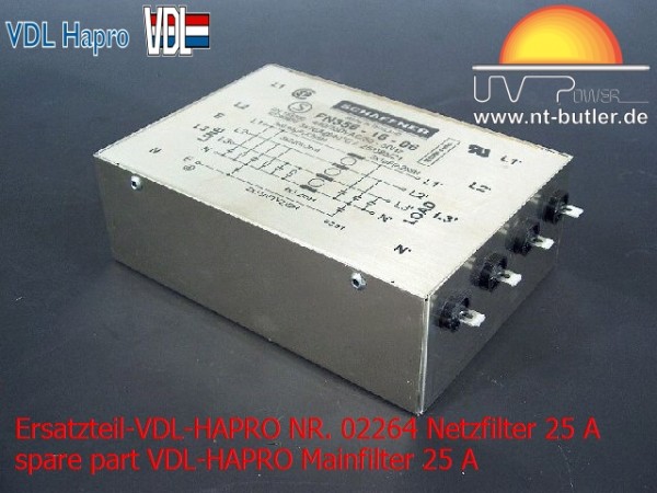 Ersatzteil-VDL-HAPRO NR. 02264 Netzfilter 25 A
