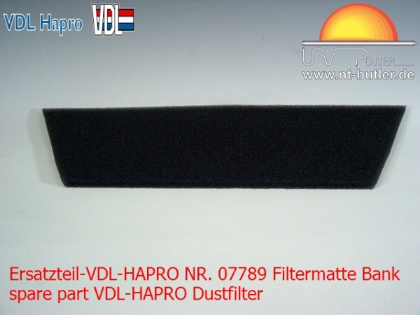 Ersatzteil-VDL-HAPRO NR. 07789 Filtermatte Bank