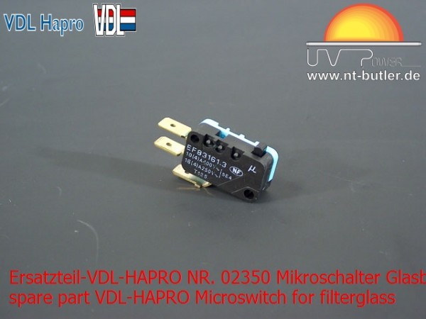 Ersatzteil-VDL-HAPRO NR. 02350 Mikroschalter Glasbruchmelder