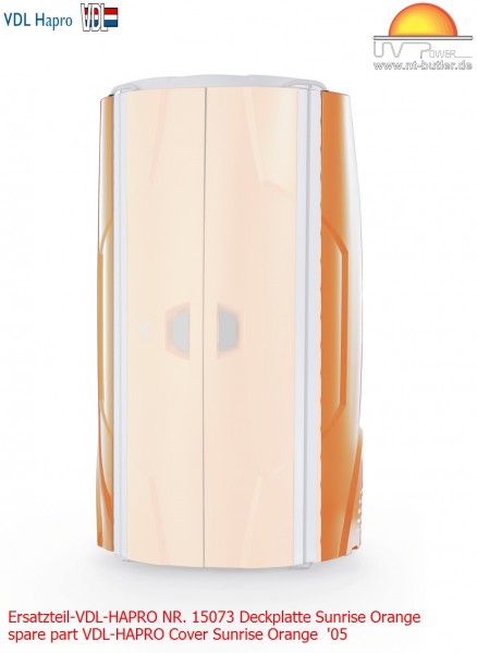 Ersatzteil-VDL-HAPRO NR. 15073 Deckplatte Sunrise Orange
