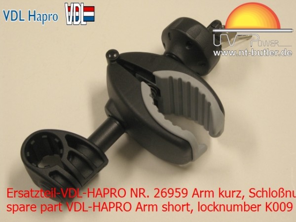 Ersatzteil-VDL-HAPRO NR. 26959 Arm kurz, Schloßnummer K009