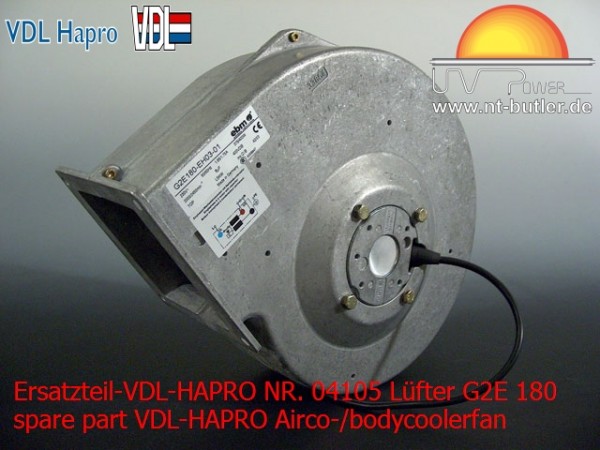 Ersatzteil-VDL-HAPRO NR. 04105 Lüfter G2E 180