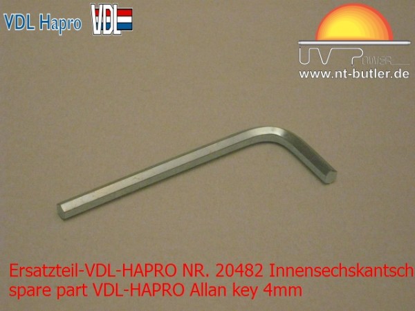 Ersatzteil-VDL-HAPRO NR. 20482 Innensechskantschlüssel 4mm