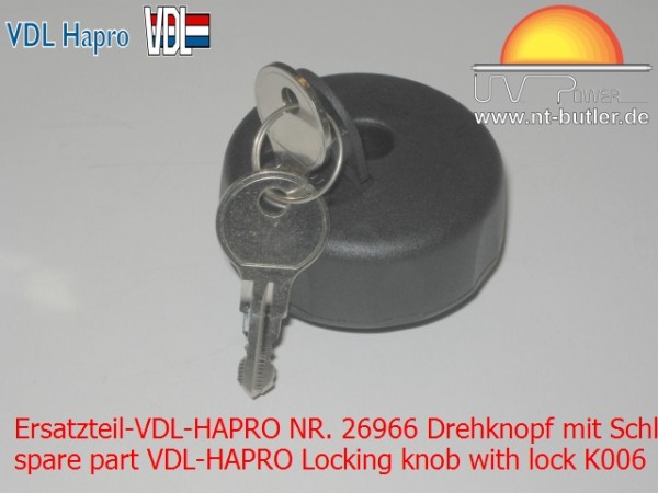 Ersatzteil-VDL-HAPRO NR. 26966 Drehknopf mit Schloß K006