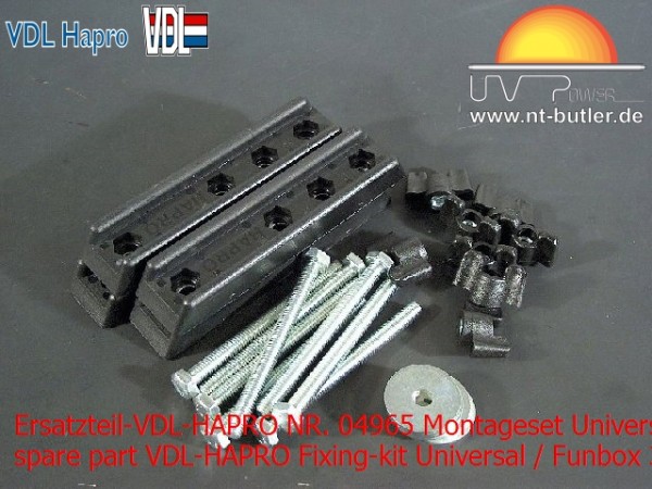 Ersatzteil-VDL-HAPRO NR. 04965 Montageset Universal / Funbox 300