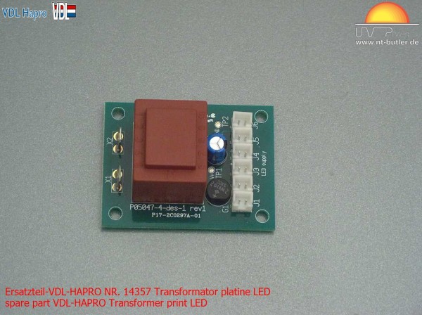 Ersatzteil-VDL-HAPRO NR. 14357 Transformator platine LED