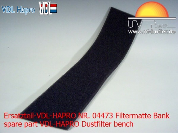 Ersatzteil-VDL-HAPRO NR. 04473 Filtermatte Bank