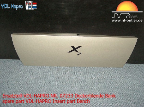 Ersatzteil-VDL-HAPRO NR. 07233 Deckorblende Bank