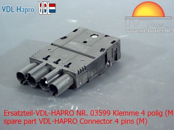 Ersatzteil-VDL-HAPRO NR. 03599 Klemme 4 polig (M)