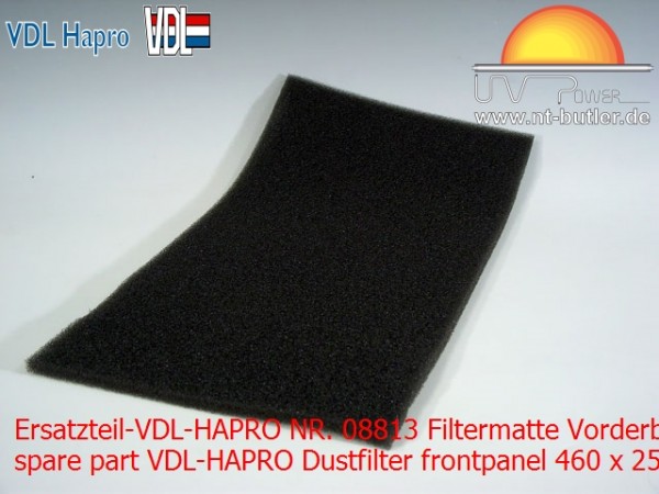 Ersatzteil-VDL-HAPRO NR. 08813 Filtermatte Vorderbau 460 x 250 mm