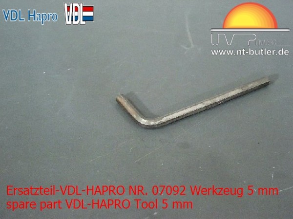 Ersatzteil-VDL-HAPRO NR. 07092 Werkzeug 5 mm