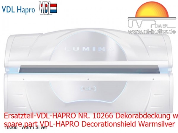 Ersatzteil-VDL-HAPRO NR. 10266 Dekorabdeckung warm silber