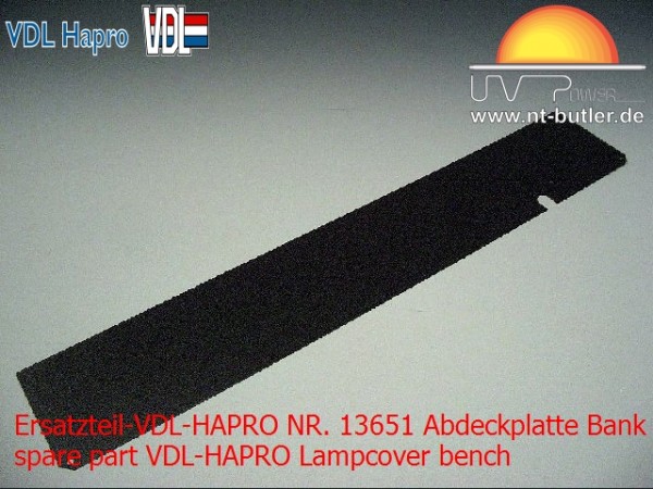 Ersatzteil-VDL-HAPRO NR. 13651 Abdeckplatte Bank