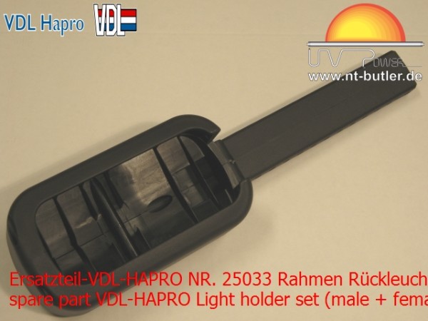Ersatzteil-VDL-HAPRO NR. 25033 Rahmen Rückleuchte Satz (male + female)