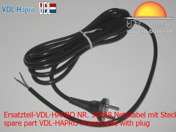 Ersatzteil-VDL-HAPRO NR. 30068 Netzkabel mit Stecker