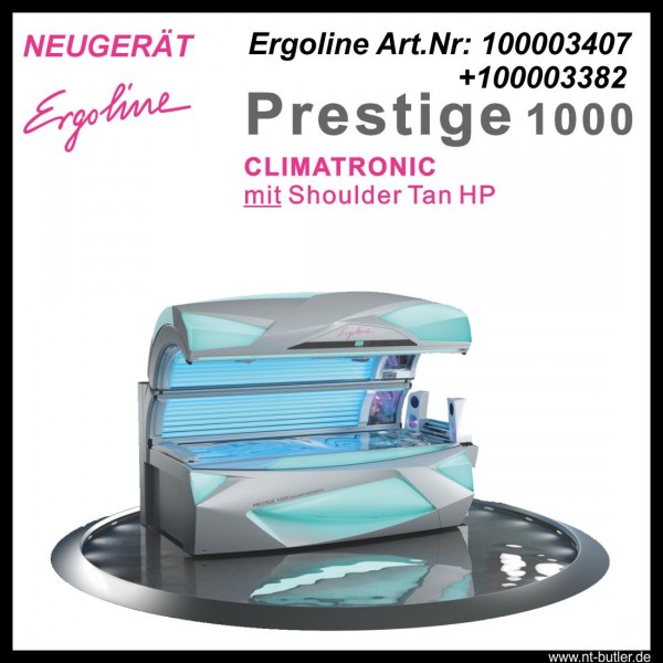 ID-1467: Solarium Art. 100003407+100003382 Ergoline Prestige 1000 Intelli. Perf. mit HD-SB